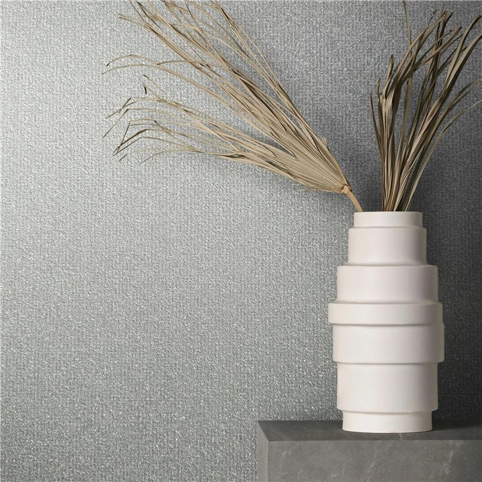 Marburg|Papier Peint texture granulée gris clair moderne|Métalliques