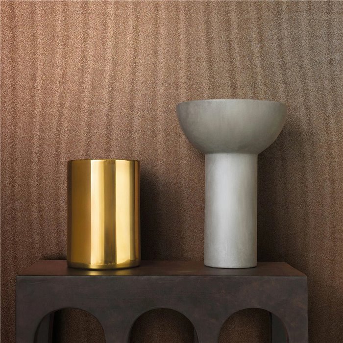 Papel pintado textura granulada naranja y óxido moderno - Marburg Eclectic 86556