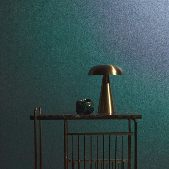 Marburg|Turquoise modern chrome-effect plain wallpaper|Wallpaper