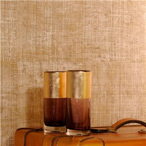Elitis|Dark brown natural fibre-effect wallpaper|Raffia Imitation 2