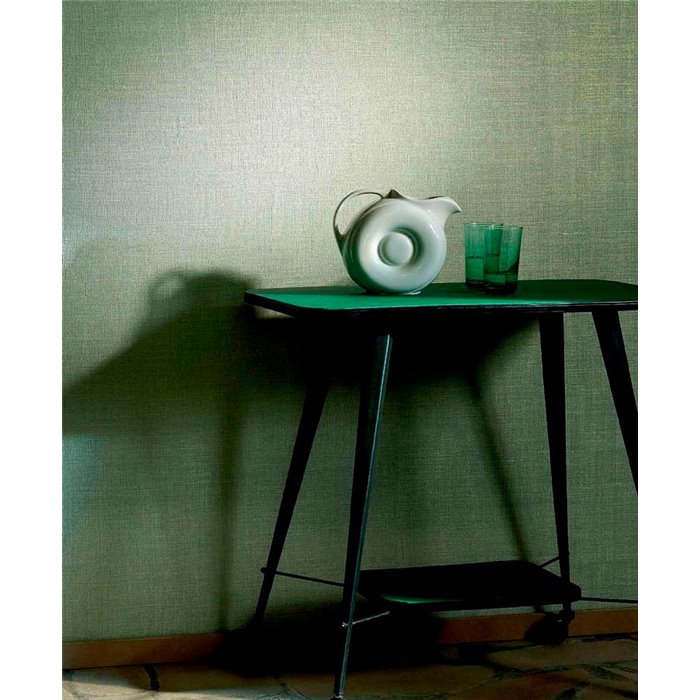 Elitis|Green plant fibre imitation wallpaper|Raffia Imitation