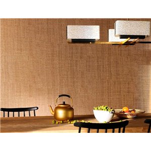 Elitis|Vinyl wallpaper with brown raffia texture|Raffia Imitation 2