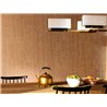 Elitis|Papier peint imitation fibre naturelle jaune haut de gamme|Imitation Raphia