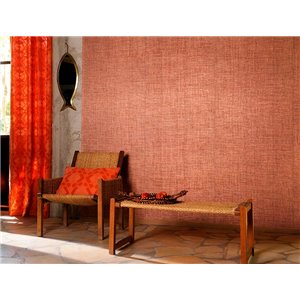 Elitis|Vinyl wallpaper with brown raffia texture|Raffia Imitation 2