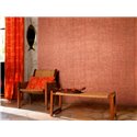 Papel pintado textura rafia marrón cobrizo - Élitis Raffia & Madagascar VP60203