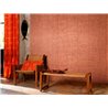 Papel pintado textura rafia marrón cobrizo - Élitis Raffia & Madagascar VP60203