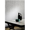 Elitis|Grey plant fibre-effect wallpaper|Raffia Imitation