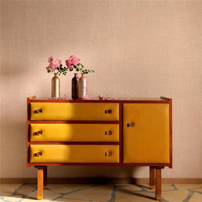 Elitis|Light brown raffia imitation wallpaper|Raffia Imitation