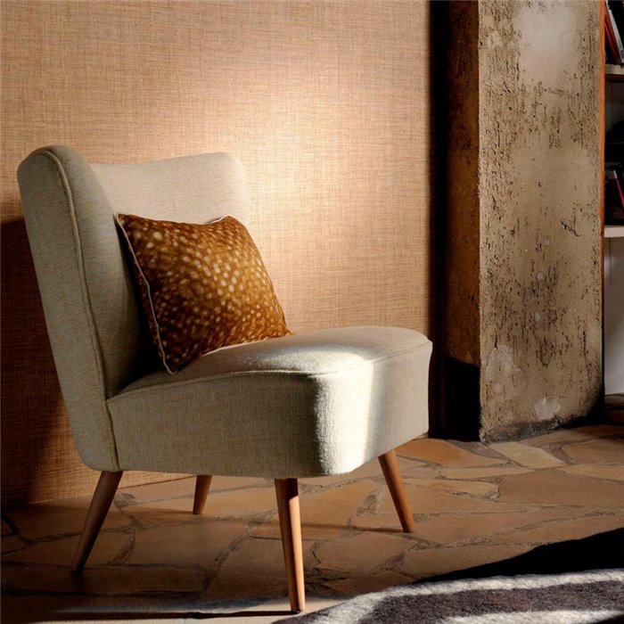 Elitis|Papier peint imitation raphia marron clair|Imitation Raphia