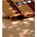 Elitis|Light brown raffia imitation wallpaper|Raffia Imitation