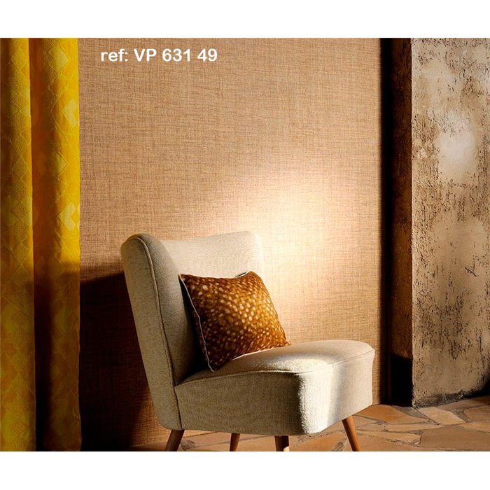 Elitis|Tapete in Rattanoptik hellbeige|Raffiaimitation