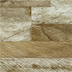 Grandeco|Papier peint lames bois 3D beige|Imitation Bois