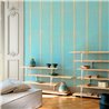 Elitis|Papier peint effet textile lin et soie turquoise|Imitation Tissu