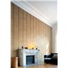 Elitis|Papier peint texture lin rustique couleur camel|Imitation Tissu