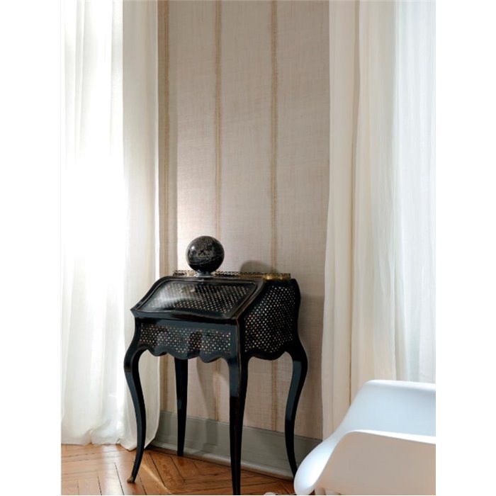 Elitis|Tapete in Leinenoptik handgefertigt beige|Textilimitation