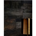 Elitis|Papier peint bois marron et noir à texture en relief|Imitation Bois