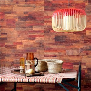 Eijffinger|Papier peint scandinave vagues en relief terracotta|Papier Peint 2