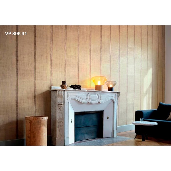 Elitis|Yellow linen and silk woven wallpaper|Fabric Imitation