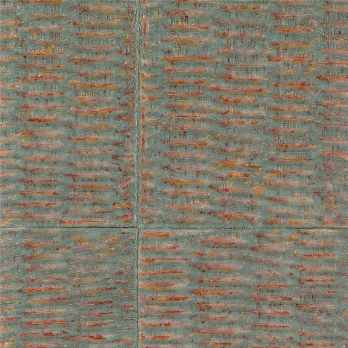 Papel pintado de mimbre verde dorado con toque refinado - Élitis Natural Mood VP91511