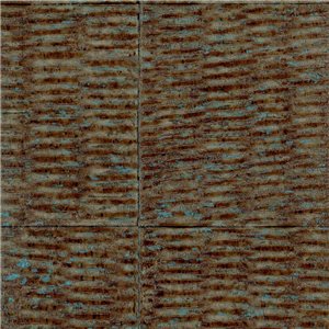 Elitis|Papier peint turquoise à texture artisanale en osier|Papier Peint