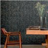 Elitis|Black wicker-effect wallpaper with ethnic relief, high quality|Wallpaper