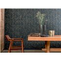 Elitis|Black wicker-effect wallpaper with ethnic relief, high quality|Wallpaper