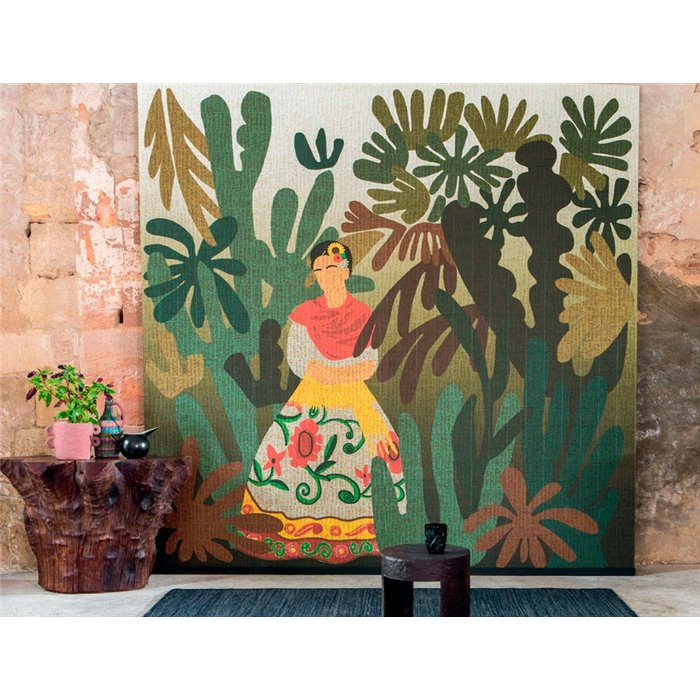 Elitis|Mural pared La passion de Diego folclórico colorido|Murales de Pared