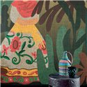 Elitis|Wall mural La passion de Diego folkloric colorful|Wallmurals