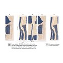 Elitis|Papier peint panoramique abstrait texture osier bleu|Panoramiques
