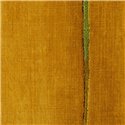 Elitis|Wallpaper with vegetable raffia fibre in mustard colour with green stripes|Wallpaper