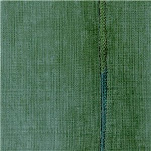 Elitis|Wallpaper with vegetable raffia fibre in mustard colour with green stripes|Wallpaper