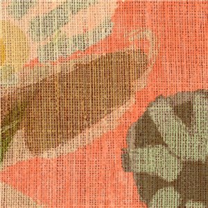 Elitis|Art-Déco-Tapete in Braun und Grün, inspiriert von Intarsien|Hochwertige