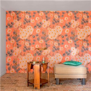 Elitis|Art-Déco-Tapete in Braun und Grün, inspiriert von Intarsien|Hochwertige 2