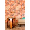 Elitis|Papier peint vintage à motif de marguerites|Papier Peint