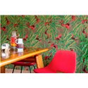 Elitis|Papier peint décoratif avec oiseaux tropicaux et palmiers|Papier Peint