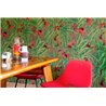 Elitis|Papier peint décoratif avec oiseaux tropicaux et palmiers|Papier Peint