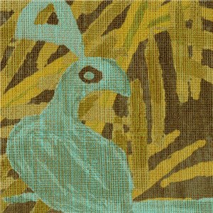 Elitis|Papier peint décoratif avec oiseaux tropicaux et palmiers|Papier Peint
