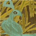 Elitis|Tropical wallpaper with palm trees and exotic birds|Wallpaper