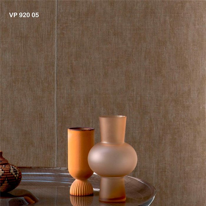 Papel pintado beige tostado fibra vegetal de rafia - Élitis Volver VP92002