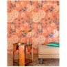 Elitis|Floral wallpaper with large retro daisies|Wallpaper