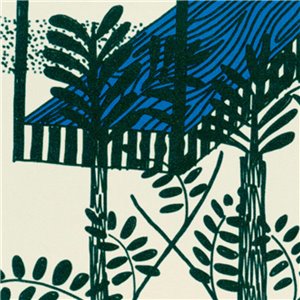 Khroma|Papier peint effet textile brun touche africaine|Papier Peint