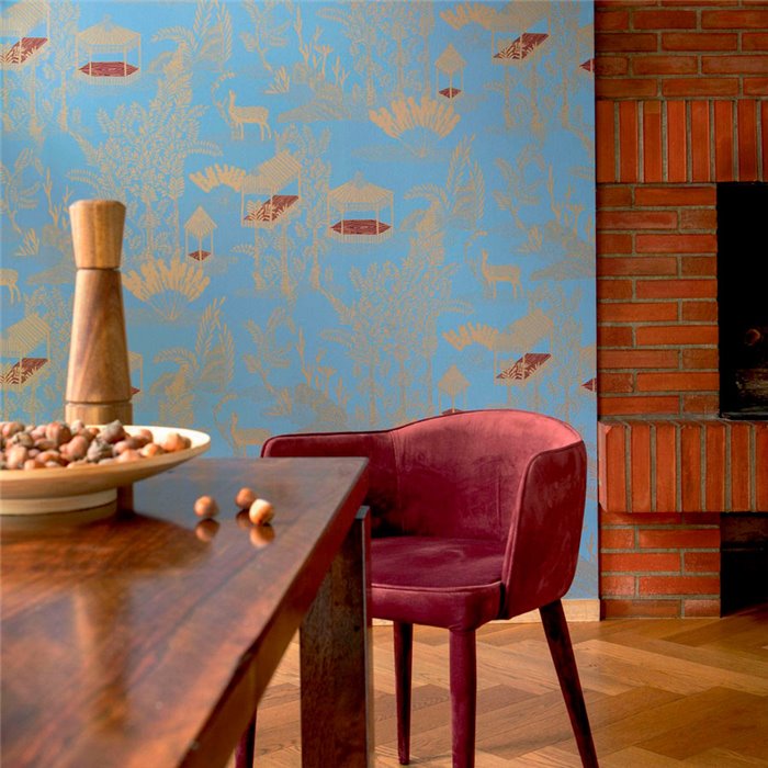 Elitis|Artistic wallpaper in Indian painting style|Wallpaper