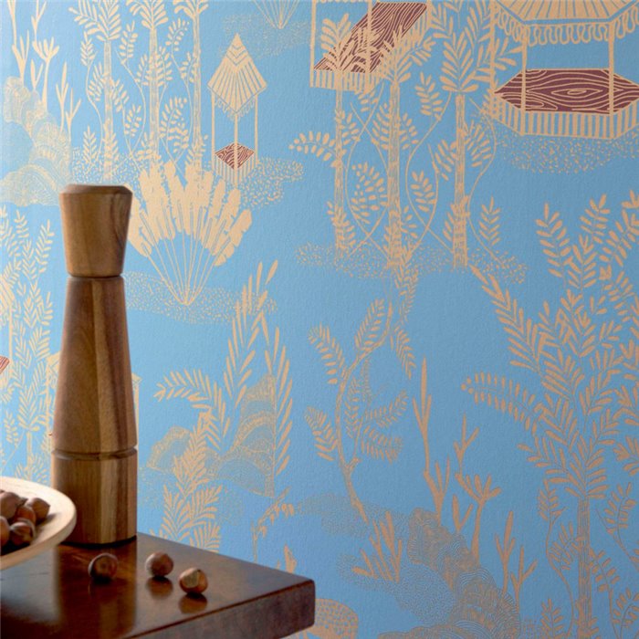 Elitis|Papel pintado artístico estilo pintura india|Papel Pintado