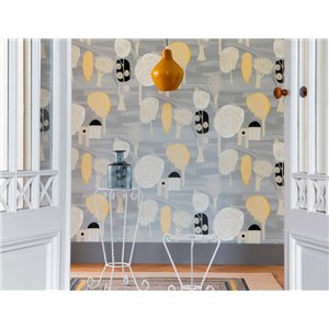 Casamance|Wallpaper geometric black and gold sophisticated|High-End 2