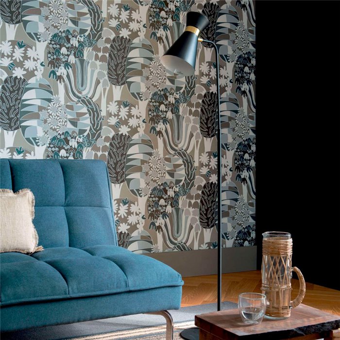 Elitis|Papier peint floral des années avec allure britannique|Papier Peint