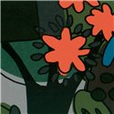 Elitis|Bäuerliche Tapete mit Blumenillustrationen|Tapeten