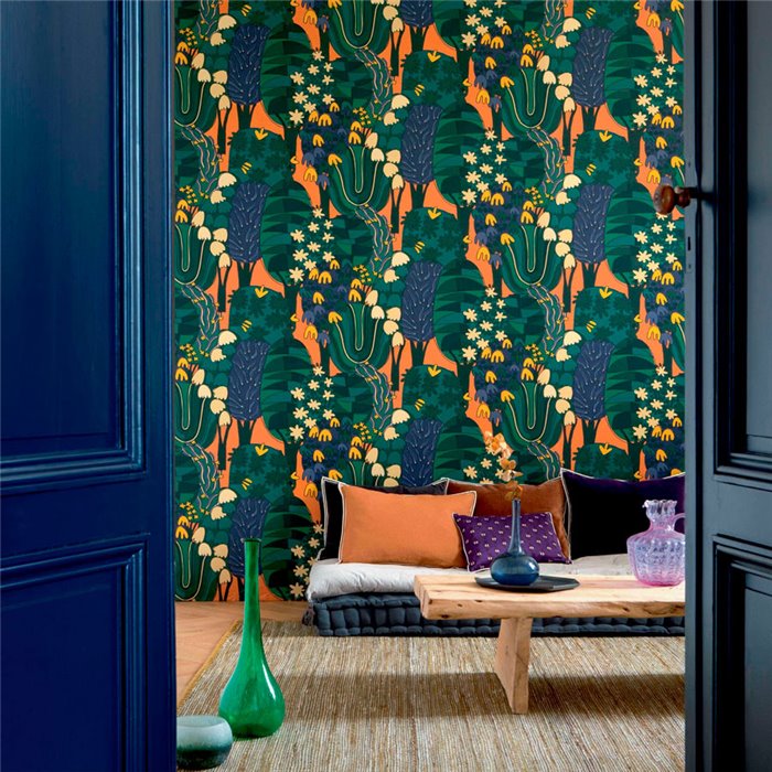 Elitis|Papier peint artistique avec paysages et animaux|Papier Peint