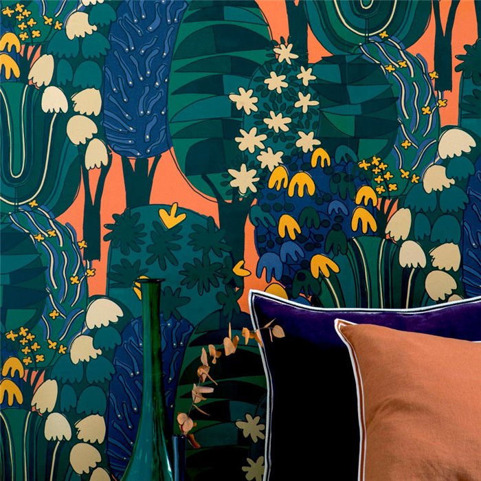 Elitis|Papier peint artistique avec paysages et animaux|Papier Peint