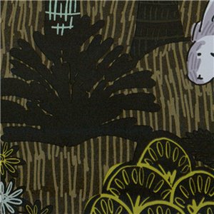 Elitis|Papier peint avec scène de forêt enchantée et animaux|Papier Peint