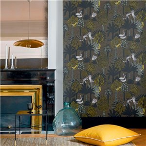 Casamance|Wallpaper natural fiber striped beige|High-End 2